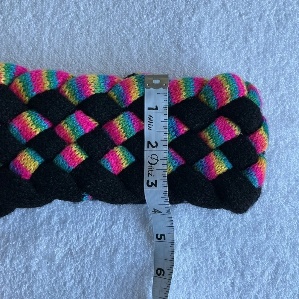 Handmade Vibrant Multicolor Braided Headband